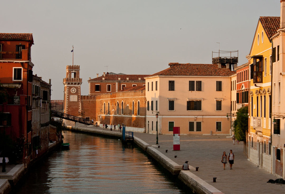 Venetian Canal at Sunset